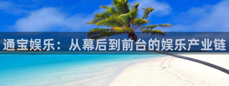 大满贯凯捷开号链接：通宝娱乐：从幕后到前台的娱乐产业链